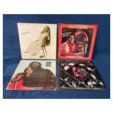 Four Vinyl Records Featuring Crystal Gayle and Cha