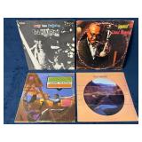 4 Vinyl Records Featuring Various Artists and Genr