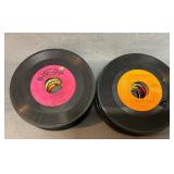 50 Assorted 45 RPM Vinyl Records no sleeves