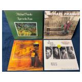 Four Vinyl Records: Michael Franks and Various Art