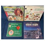 Four Vintage Christmas Vinyl Records