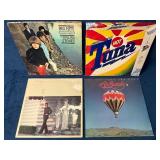 Four Vinyl LP Records: Rolling Stones, Hot Tuna, E