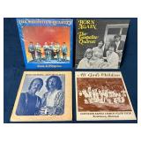 4 Gospel Vinyl Records Featuring Quartet Groups
