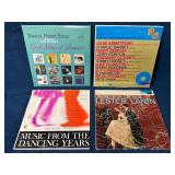 Four Vinyl Records Featuring Big Band and Swing Mu