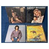 4 Country Vinyl Records Including Kenny Rogers and
