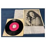Barbara Hogue 7-inch Vinyl Record With Promotional