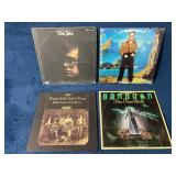 Four Vinyl Records Featuring Elton John, Donovan,
