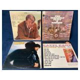 Four Country and Bluegrass Vinyl Records