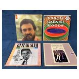 Four Vinyl Records Featuring Jazz and Blues Artist