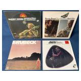 4 Jazz Vinyl Records Featuring Barney Kessel, Dave