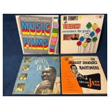 4 Jazz and Music-Themed Vinyl Records, Including B