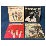 Four Vintage Vinyl Records by Various Artists
