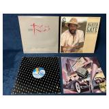 Four Vinyl Records Featuring Diana Ross, Marvin Ga