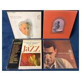 4 Vinyl Records Featuring Classical and Jazz Artis