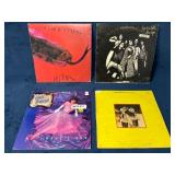 4 Vinyl Records: Alice Cooper, Linda Ronstadt, and