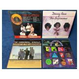 4 Vinyl Records: The Platters, Diana Ross & The Su