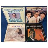 4 Vinyl Records Featuring Tennessee Ernie Ford, Th