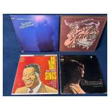 4 Vinyl Records: Roberta Flack, Barry White, Nat K