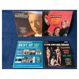 Four Vintage Vinyl Records: Mantovani, U.N.C.L.E.,