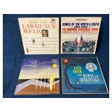 Four Vinyl Records Featuring Various Artists and G