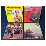 Four Vintage Vinyl Records Including Max Miller an