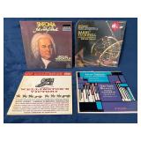 4 Classical Vinyl Records Featuring Bach, Mozart,