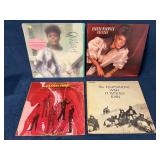 Four Vinyl Records: Diana Ross, Dionne Warwick, an
