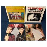 4 Vinyl Records Featuring Various Artists and Genr