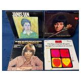 4 Vinyl Records Featuring Janis Ian, Buffy Sainte-