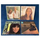 Four Vintage Vinyl Records by Judy Collins and Mel