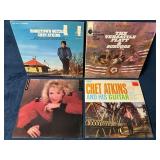 Four Country Music Vinyl LPs Featuring Chet Atkins
