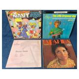 4 Vintage Vinyl Records Featuring Various Genres