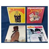 Four Vinyl Records Featuring The Spinners and Othe