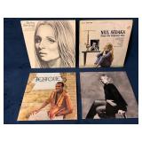 Four Vinyl Records Featuring Barbra Streisand, Nei
