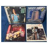 Four Country Vinyl Records Featuring Various Artis