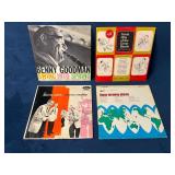 Four Vintage Vinyl Records Featuring Benny Goodman