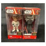 Star Wars Funko Vinyl Bobble-Heads of Finn and Kyl