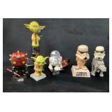 Six Star Wars-Themed Figurines Bobble heads & Icon