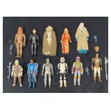 Vintage Lot Of 11 1977-1983Star Wars HK Figures,