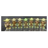 Vintage Lot Of 7 1980 Star Wars HK Yoda Figures (2