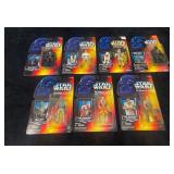 Lot Of 7 1995 Star Wars The Power Of The Force NIP