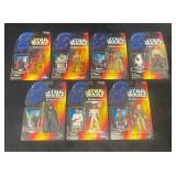 Lot Of 7 1995-1996 Star Wars Power of the Force Fi