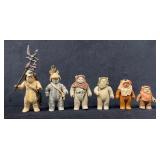 Vintage Ewok Army Builder Lot Of 6 1983/1984 Star