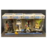 4 Funko Star Wars Bobble-Head Figures in Original