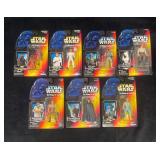 Lot Of 7 1995/1996 Star Wars Power of the Force Fi