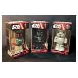 3 Disney Star Wars Tin Wind-Up Figures: Boba Fett,