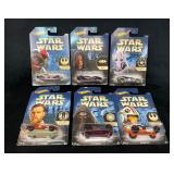 6 Hot Wheels Star Wars Character Cars, New in Pack