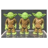 Vintage Lot Of 3 1980 Star Wars Lili Ledy Yoda Fig