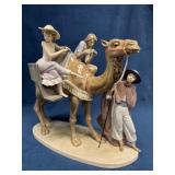 Large Lladro Sculpture Featuring a Camel and Figur