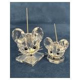 Swarovski Crystal Mouse Figurines with Whiskers an